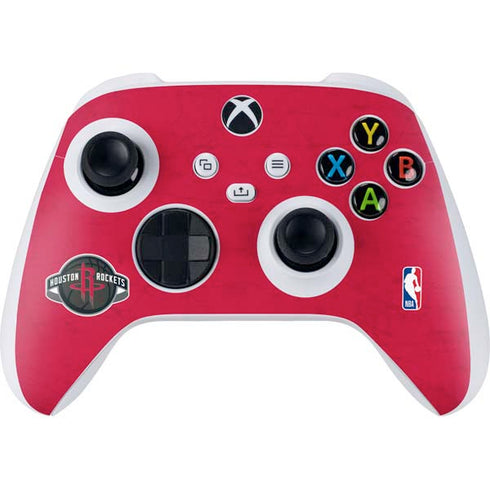 NBA Houston Rockets Distressed Xbox Series S Controller Skin